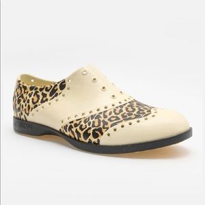 BIION LEOPARD OXFORD UNISEX GOLF AND BOAT SHOE